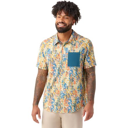 Loose Fit Men's Patterned Button Ups