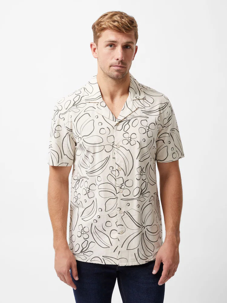Loose Fit Men's Patterned Button Ups