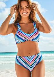 Bem & Bela High-waisted Tropical Two-Piece Bikini Set