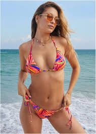 Bem & Bela High-waisted Tropical Two-Piece Bikini Set