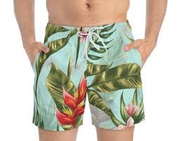 Bem & Bela Tropical  Board Shorts